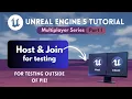 Unreal Engine 5 Multiplayer Tutorial - Host Join Beginner Friendly Part 1