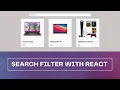 Build Search Filter with React ReactJS Search Bar