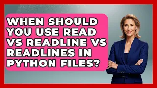 When Should You Use Read Vs Readline Vs Readlines In Python Files Python Code School News