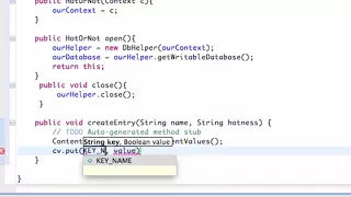 Android Application Development Tutorial 117 Inserting Data into SQLite Database