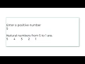 C Program to Print Natural Numbers from 1 to N In Reverse Order using for loop
