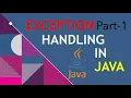 Exception Handling in Java Part-1 Exceptions Errors Checked Unchecked try catch Examples