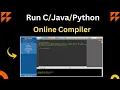 Run C Program in Online Compiler Online Compiler Run Python Program Run Program Online