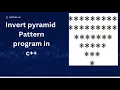 print Inverted Pyramid Pattern in C program