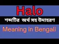 Halo Meaning In Bengali Halo mane ki