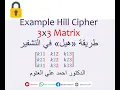 Hill Cipher Encryption and Decryption using 3x3 Matrix