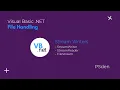 File Handling in Visual Basic NET