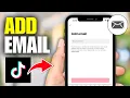 How To Add Email Button on TikTok Full Guide