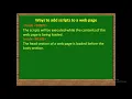 Computer Application Unit VI Client side scripting using Java Script Class