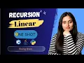 Master Linear Recursion from Brute force to Advanced Java Python C
