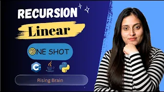 Master Linear Recursion from Brute force to Advanced Java Python C