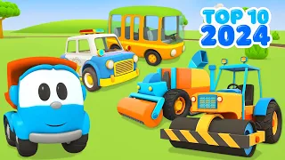 أفضل 10 حلقات من ليو الشاحنة سيارات للأطفال وشاحنات للأطفال حلقات كارتون أطفال كاملة 