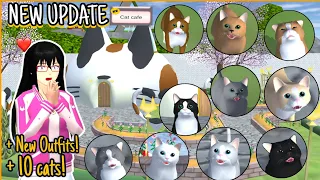 ⚠️NEW UPDATE!! Sakura School Simulator Update!!! NEW CATS 🐱 & OUTFITS!!!👗✨