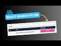 React Search Filter with Tailwind CSS EASY Step By Step
