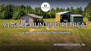 91 Acre Hunting Retreat with Equipment