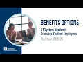 UT System Benefits for Academic Graduate Student Employees Plan Year 2025-26