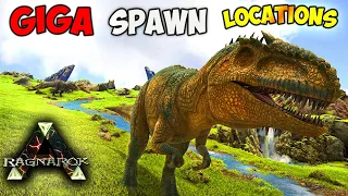 ARK Ragnarok ALL Giga Spawn Locations