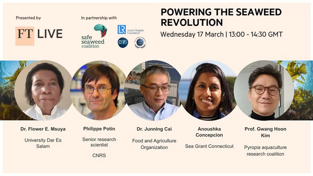 Powering the seaweed revolution (Safe Seaweed Coalition Kick-off, FT Digital Dialogues, 17-03-21)