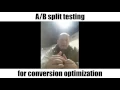 split testing for conversion optimization RonOrr com Friction-Free Habit Loops
