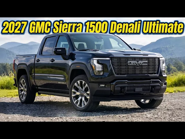The 2027 GMC Sierra 1500 Denali Ultimate Is Here With a Motorized Dashboard Screen and Massive V8 Power