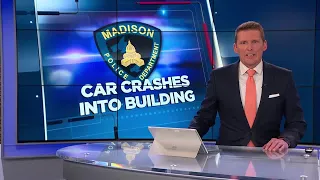MFD Car crashes into building near downtown Madison