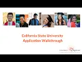 California State University Application Walkthrough