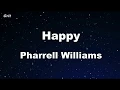 Karaoke♬ Happy - Pharrell Williams 【No Guide Melody】 Instrumental