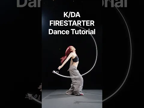 K/DA - FIRESTARTER, dance tutorial with Singsinging @leagueoflegends #kda #firestarter