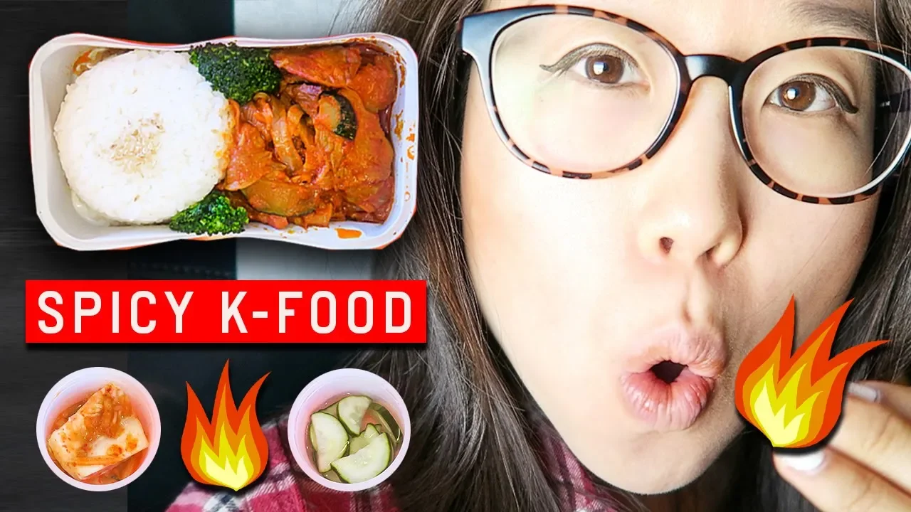 SPICY KOREAN AIRPLANE FOOD on Jeju Air