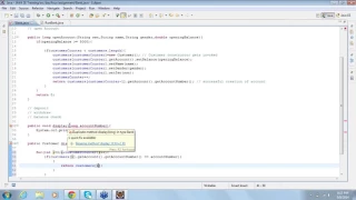 tutorial 6 Creating and using a simple BankAccount class in Java part2