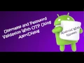 Android Username and Password Validation With OTP Using AlertDialog Requirement