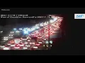 Traffic stalled following crash on I-285 WB at Peachtree Dunwoody Road