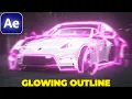 GLOWING OUTLINE Effect in After Effects Glowing Edges Effect