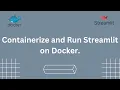How to Build and Run Streamlit App on Docker