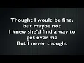 Sam Hunt- Break Up In A Small Town Lyrics