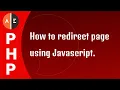 How to redirect page using javascript