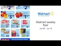 Walmart weekly flyer Jul 09 - Jul 15