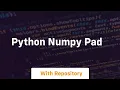 python numpy pad