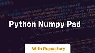 python numpy pad