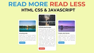 How To Make A Read More Read Less Button Using HTML CSS JavaScript