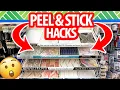 GRAB 1 Peel Stick Wallpaper from Dollar Tree for these GENIUS HACKS DIYs