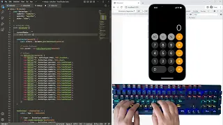 ASMR Programming - iPhone IOS Calculator Coding with JS OOP