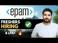 EPAM Hiring Freshers🔥Apply Now
