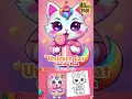 Unicorn Cat Coloring book An color cute coloring book anxiety relief and Relaxation Coloring Pages