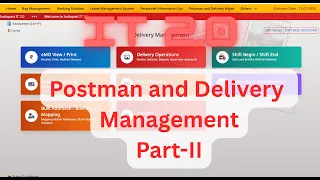 IT 2 0 Post Office Postman return and Submit Account