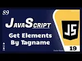 Get Elements by Tag Name getElementsByTagName - 19 JavaScript Tutorial for Beginners