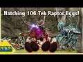 Download Lagu HATCHING 106 TEK RAPTOR EGGS FOR MUTATIONS! || Ark Survival Evolved!
