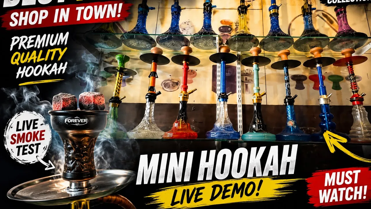 😱 India’s Best Hookah Shop? 🔥 Forever Hookah Collection + LIVE Smoke Test!