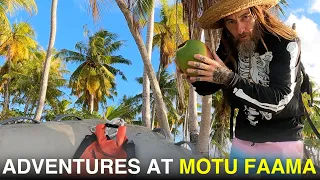 Sailing to the Remote Anchorage of Motu Faama on Ranigora in the Tuamotus