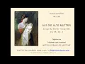 Dvorak : Als die alte Mutter, Op. 55, No. 4 - Mezzo-Soprano or Baritone